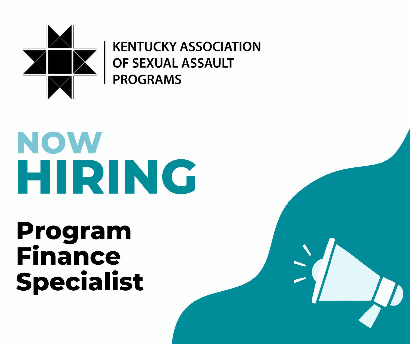 KASAP is hiring a Program Finance Specialist